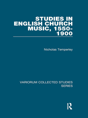 cover image of Studies in English Church Music, 1550-1900